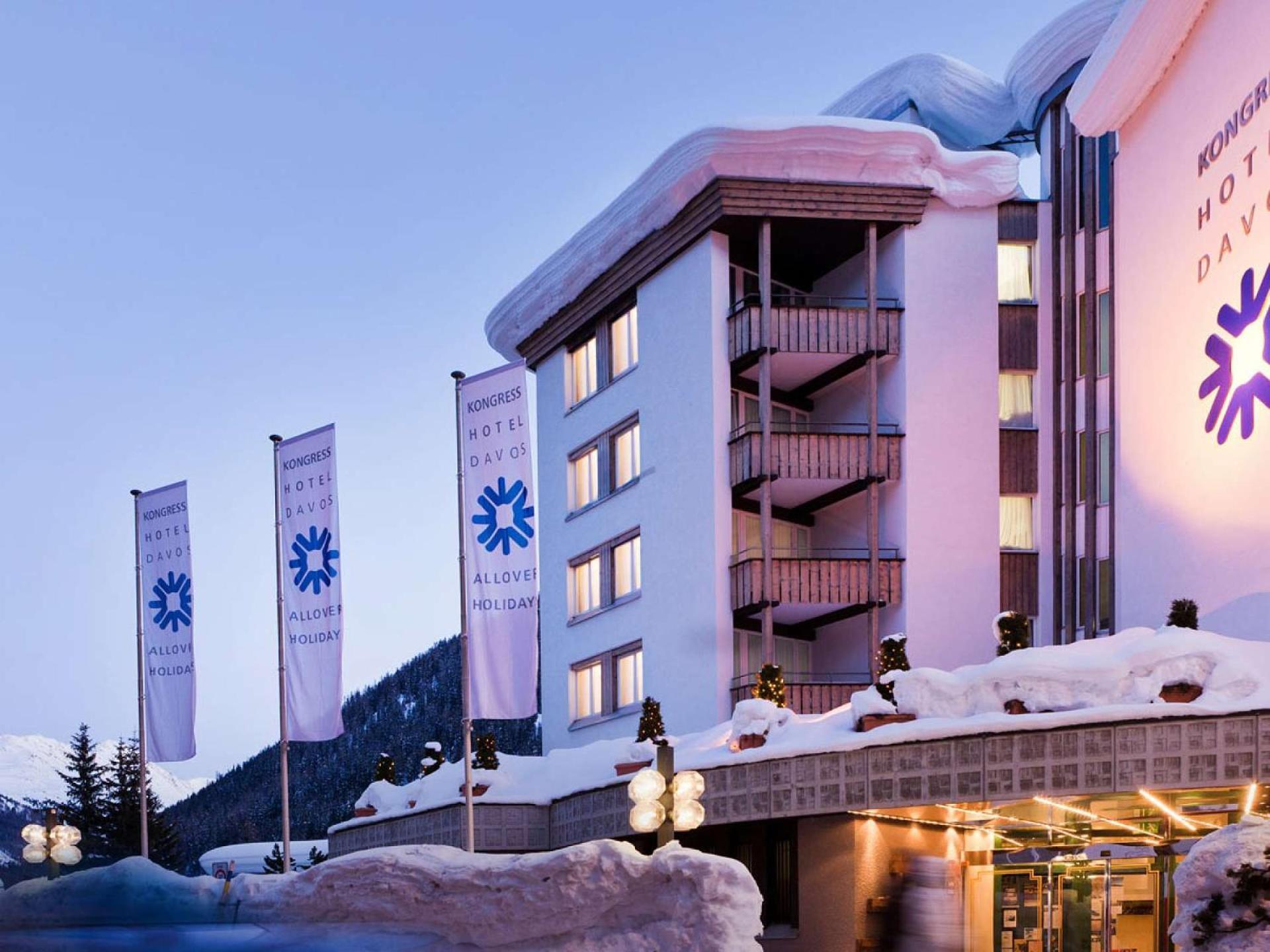 Kongress Hotel Davos Exterior foto