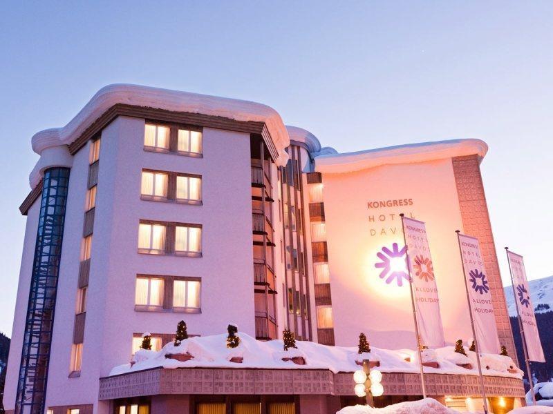 Kongress Hotel Davos Exterior foto
